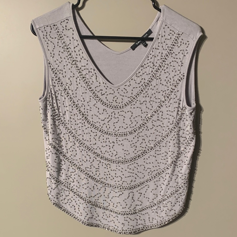 Beaded embellished Sleeveless Top